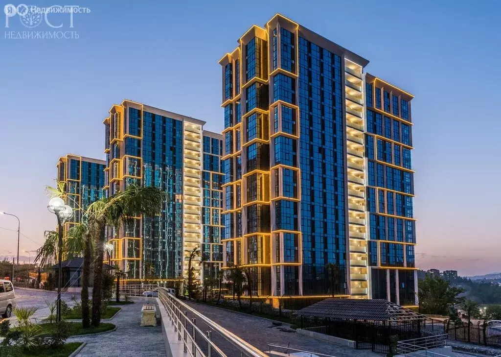 Квартира-студия: Сочи, микрорайон Бытха, Ясногорская улица, 16/8к1 (24 ... - Фото 1