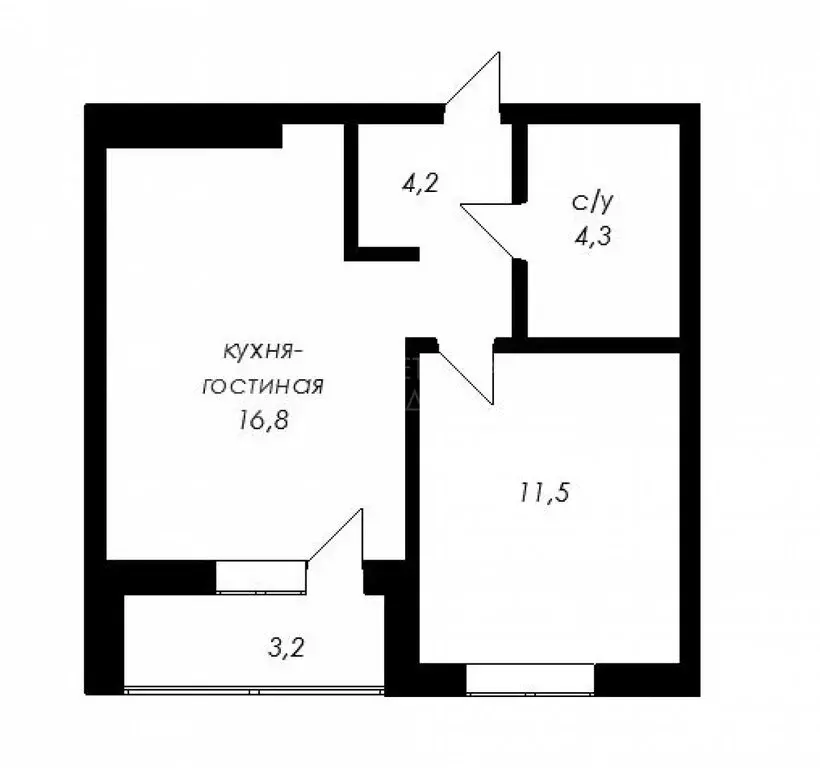 1-комнатная квартира: Тюмень, улица Николая Глебова, 3 (37.8 м) - Фото 0