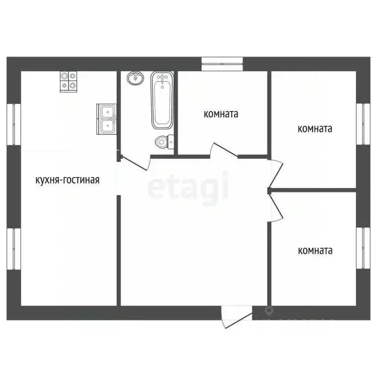 Дом в Калужская область, Малоярославецкий район, Шумятино с/пос, д. ... - Фото 2