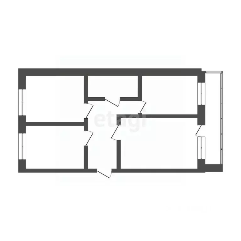 3-к кв. Бурятия, Улан-Удэ ул. Пионерская, 20Б (90.0 м) - Фото 1