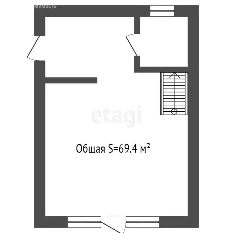 Дом в Томский район, деревня Казанка, Новая улица (69.4 м) - Фото 0