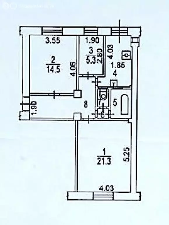 3-комнатная квартира: Москва, Русаковская улица, 18/20 (65.2 м) - Фото 0