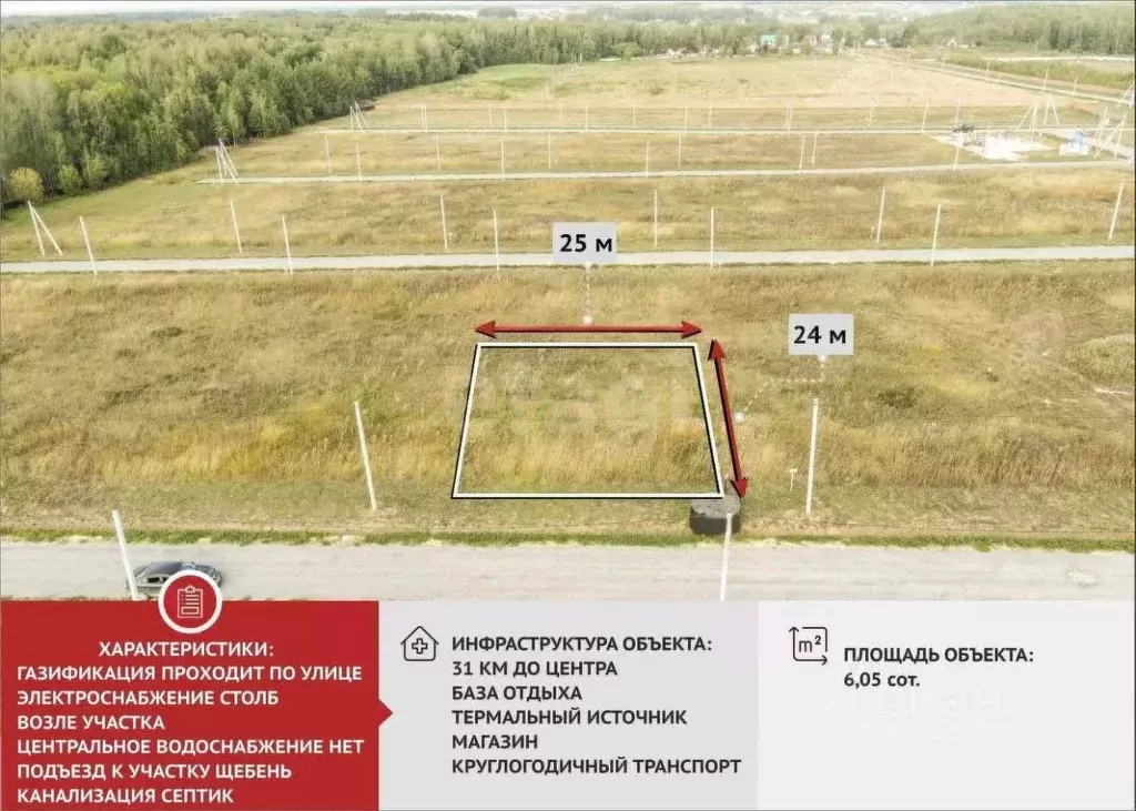 Участок в Тюменская область, Тюменский муниципальный округ, с. Кулига, ... - Фото 2