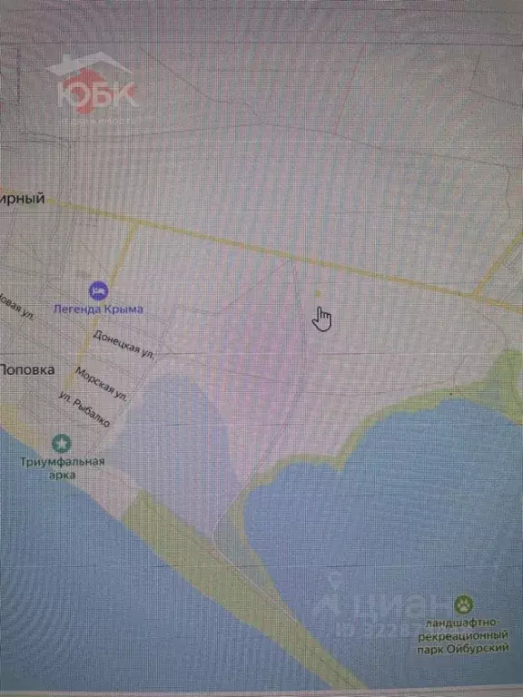 Участок в Крым, Сакский район, Штормовское с/пос, с. Крыловка  (8.0 ... - Фото 2