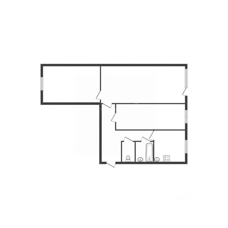 3-к кв. Смоленская область, Ярцево ул. Максима Горького, 28К1 (61.2 м) - Фото 2