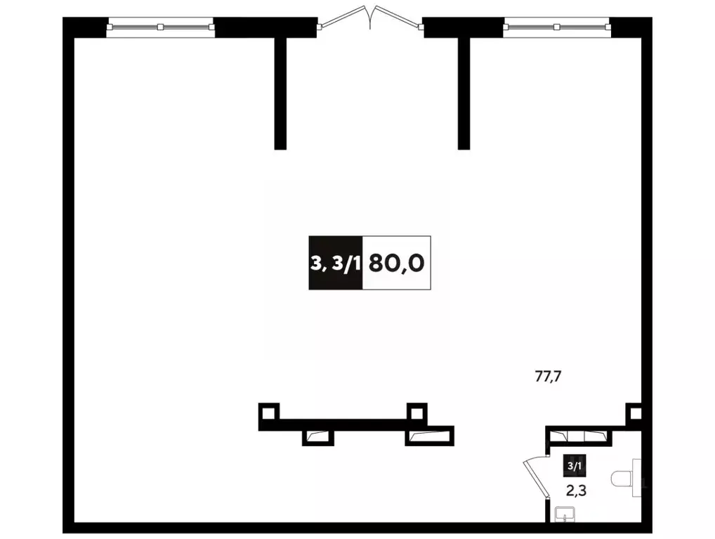 Офис в Краснодарский край, Краснодар ул. Анны Ахматовой, 6/1 (81 м) - Фото 1