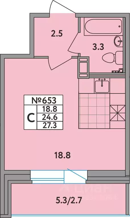 Студия Ленинградская область, Всеволожский район, д. Новое Девяткино ... - Фото 0