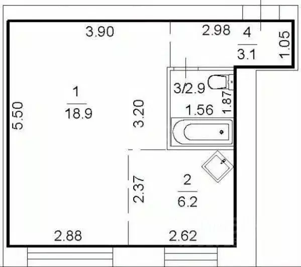 1-к кв. Пермский край, Пермь Кавалерийская ул., 17 (31.0 м) - Фото 1