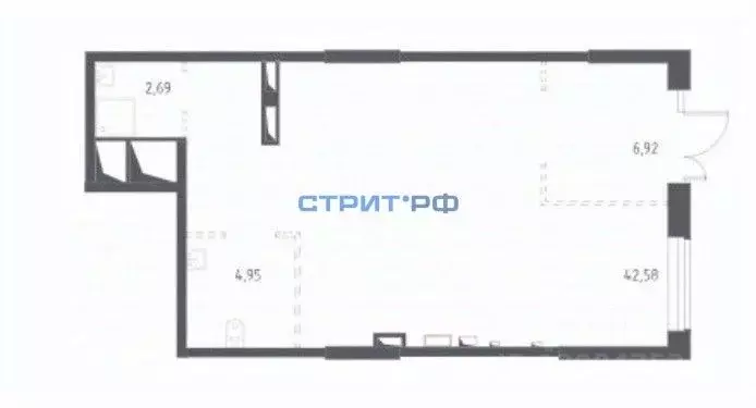 Торговая площадь в Москва пер. Любучанский, 1к3 (70 м) - Фото 1