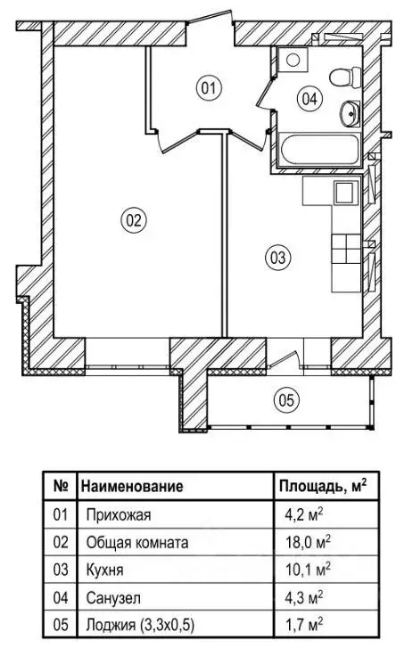 1-к кв. Кемеровская область, Кемерово Ленинградский просп., 53к2 (38.3 ... - Фото 0