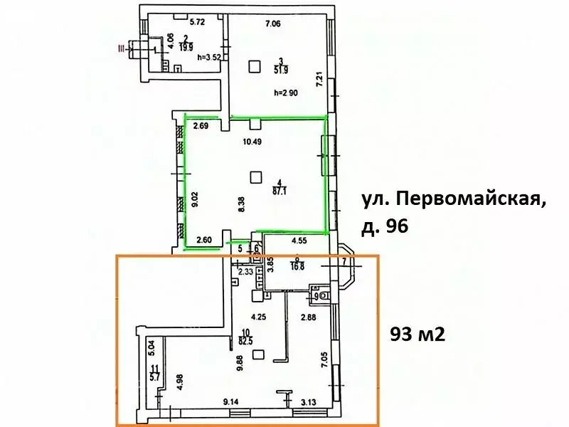 Помещение свободного назначения (93 м) - Фото 1