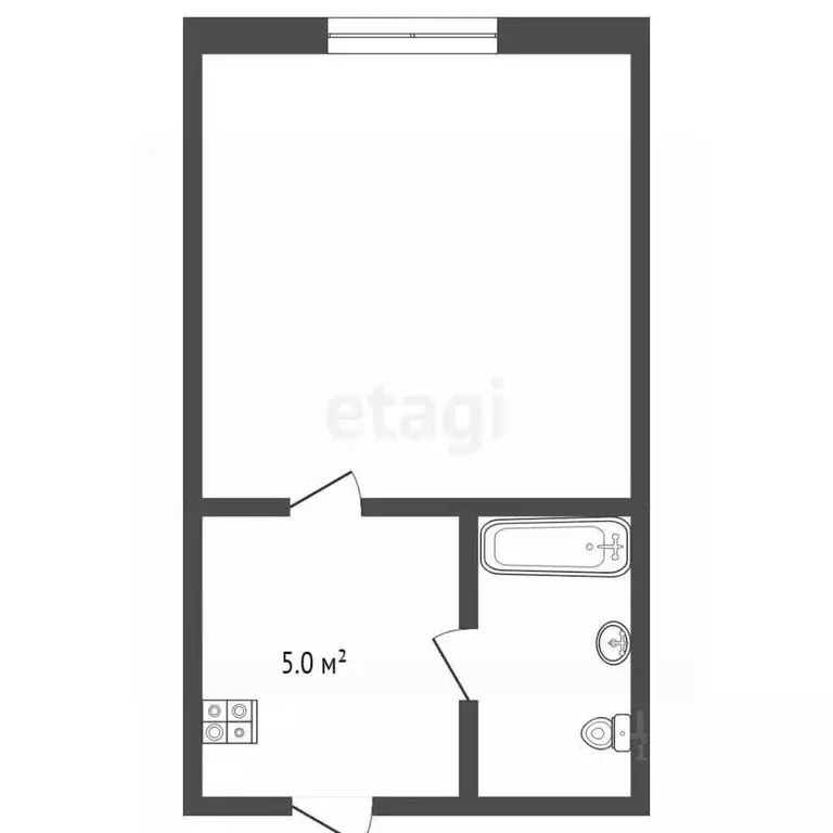 1-к кв. Тамбовская область, Тамбов ул. Рылеева, 66 (17.7 м) - Фото 1