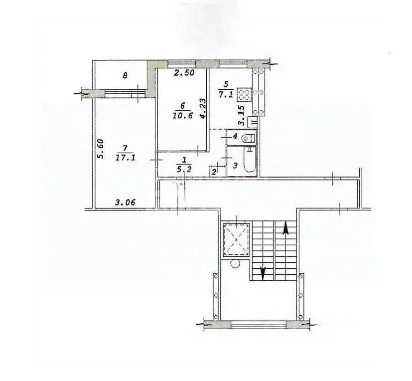 2-к кв. Новосибирская область, Новосибирск ул. Кошурникова, 29/1 (44.1 ... - Фото 1