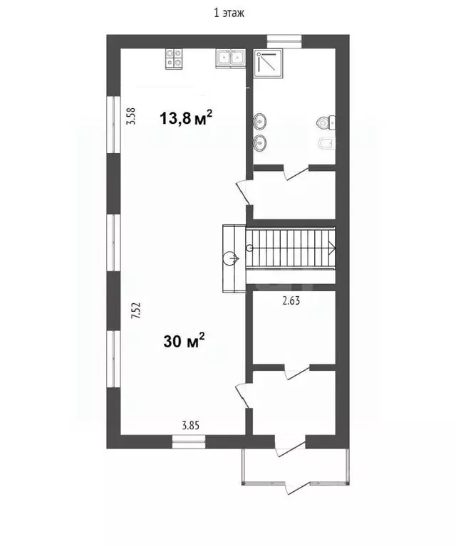 4-к кв. Вологодская область, Вологда Кривой пер., 6 (170.0 м) - Фото 1