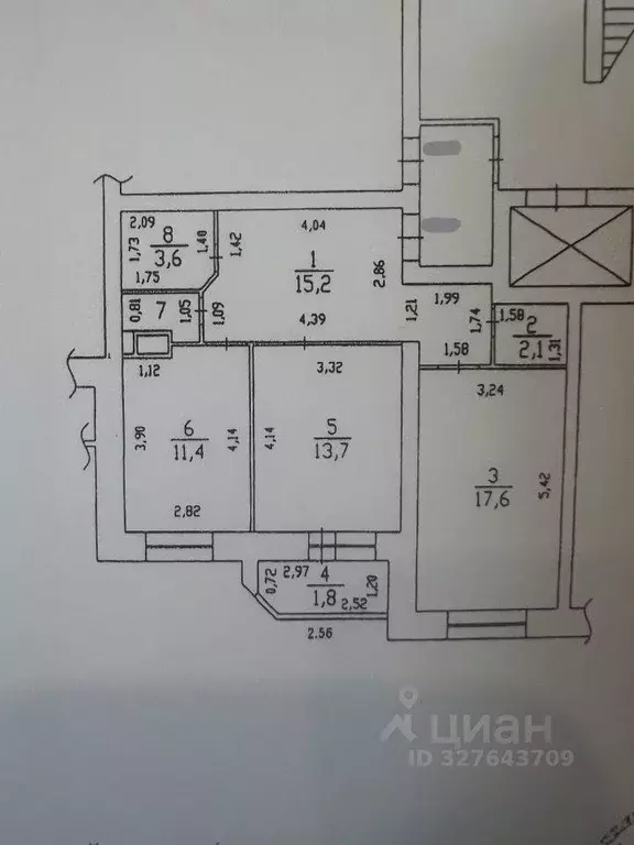 Квартира, 2 комнаты, 62.5 м - Фото 1
