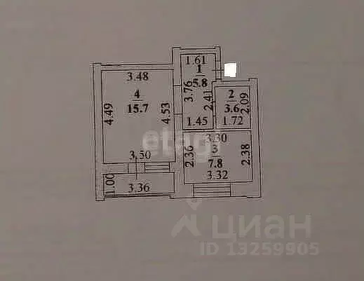 1-к кв. Липецкая область, Липецк ул. Фрунзе, 29 (32.9 м) - Фото 1