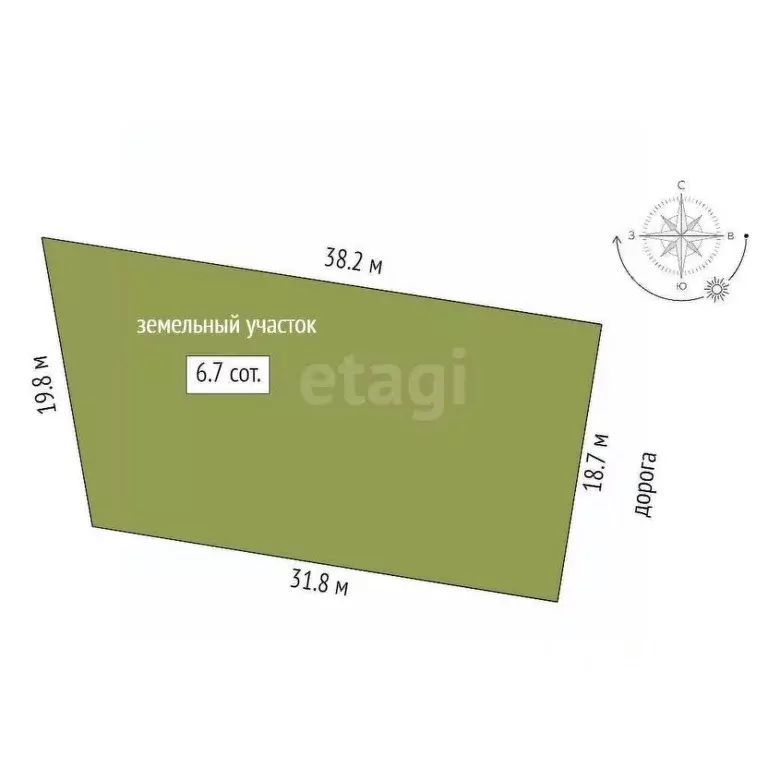 Участок в Тюменская область, Тюмень  (6.73 сот.) - Фото 2