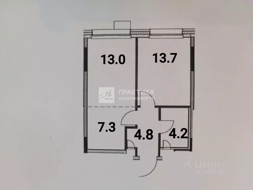 1-к кв. Москва пер. 1-й Котляковский, 4к3 (43.0 м) - Фото 1