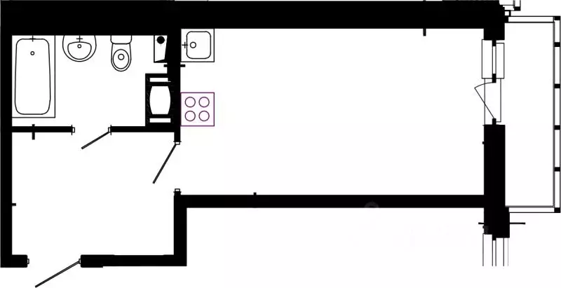 1-к кв. Ленинградская область, Всеволожский район, Заневское городское ... - Фото 1
