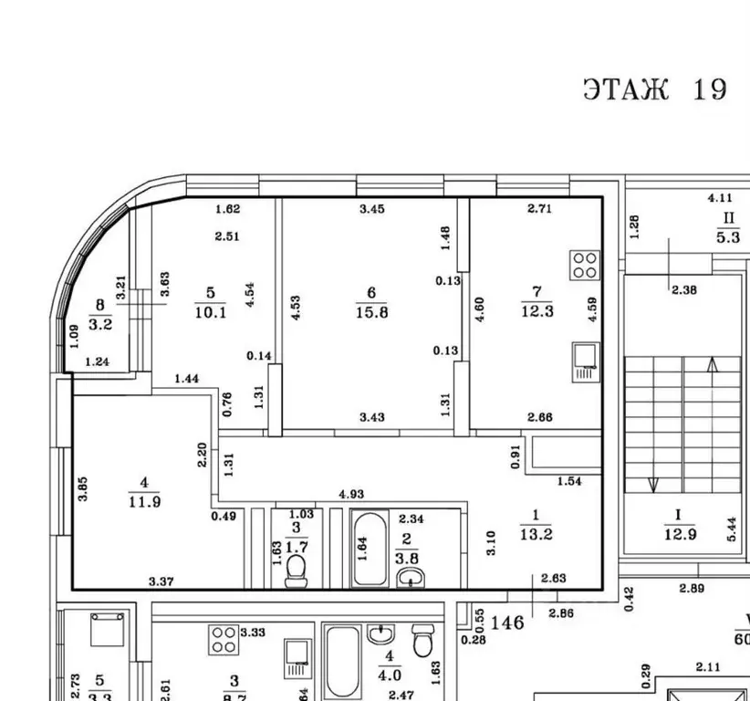 3-к кв. Башкортостан, Уфа ул. Глумилинская, 10 (72.0 м) - Фото 1