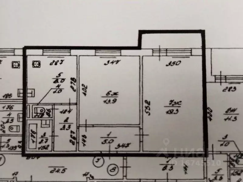 2-к кв. Калининградская область, Калининград Интернациональная ул., 58 ... - Фото 2