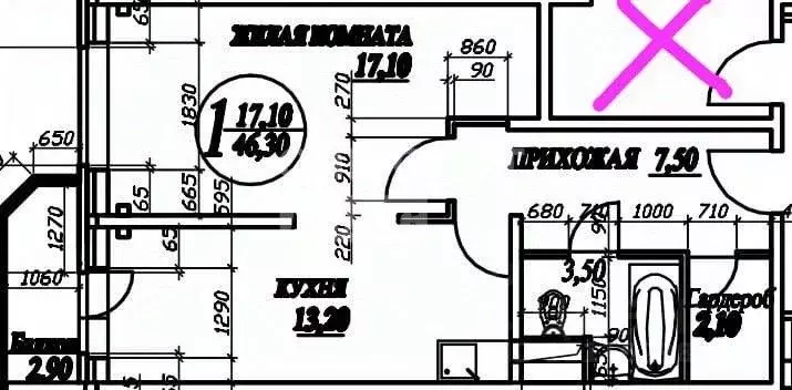 2-к кв. Московская область, Истра муниципальный округ, с. Рождествено ... - Фото 2