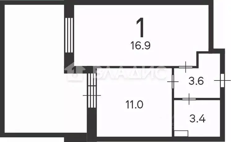 1-к кв. Москва Сосенское поселение, просп. Куприна, 38к1 (34.9 м) - Фото 1