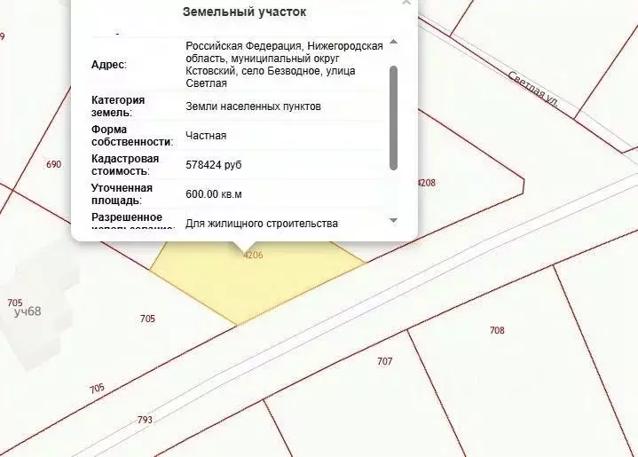 Участок в Нижегородская область, Нижний Новгород с. Безводное, уч54 ... - Фото 0