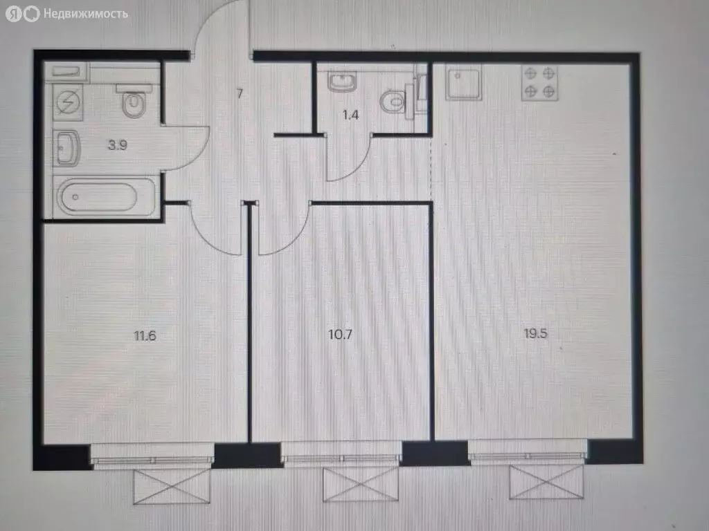 2-комнатная квартира: рабочий посёлок Боброво, жилой комплекс ... - Фото 1