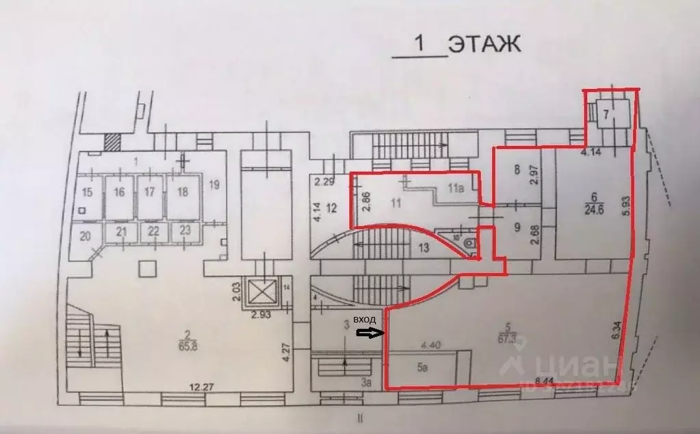 Торговая площадь в Москва просп. Мира, 3к1 (134 м) - Фото 2