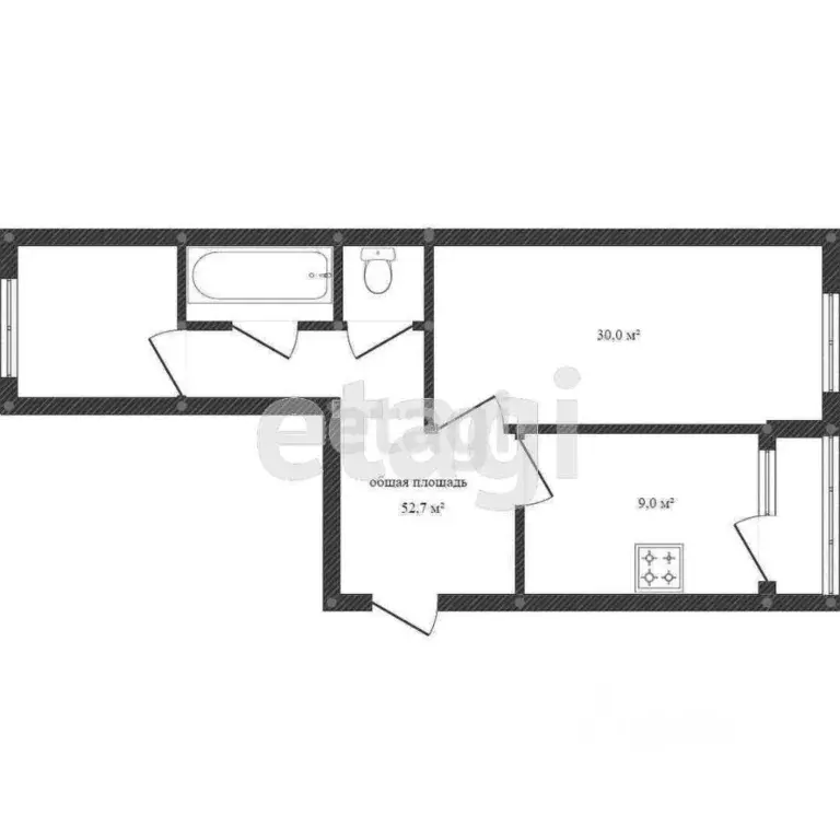 2-к кв. Костромская область, Кострома Индустриальная ул., 3 (50.3 м) - Фото 1