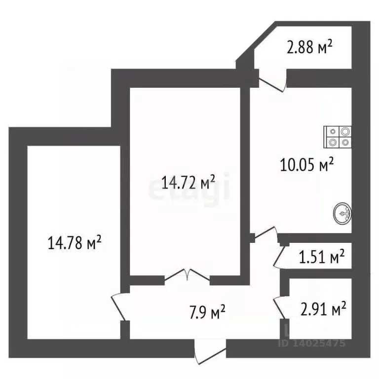 2-к кв. Владимирская область, Ковров ул. 9 Мая, 12 (52.8 м) - Фото 0