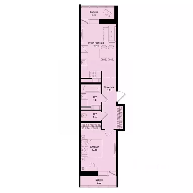 1-к кв. Ленинградская область, Всеволожский район, Заневское городское ... - Фото 1