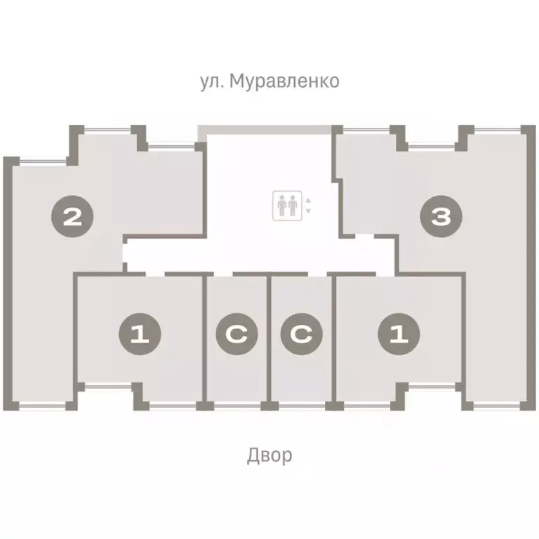 3-к кв. Тюменская область, Тюмень ул. Муравленко, 9к3 (82.34 м) - Фото 2