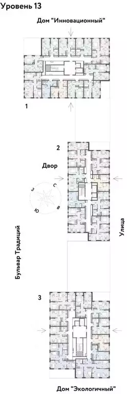 3-к кв. Тюменская область, Тюмень ул. Андрея Кореневского, 3к2 (54.43 ... - Фото 1