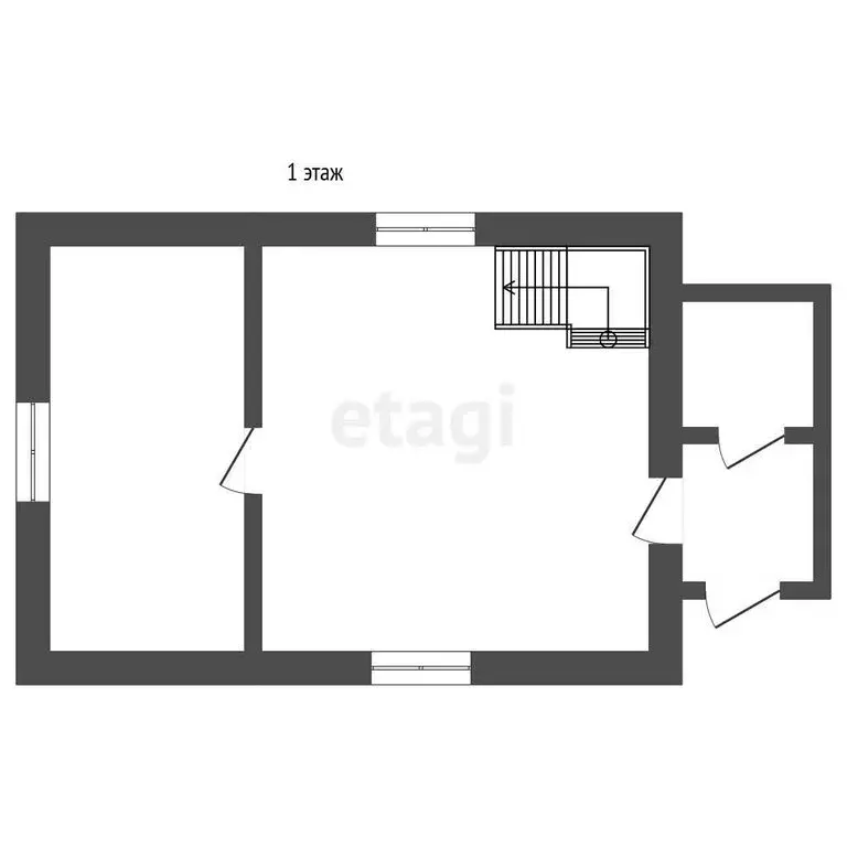 Дом в деревня Западное Кончезеро, Скалистая улица (72 м) - Фото 2