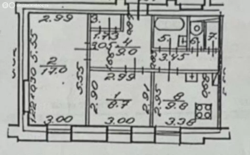 2-комнатная квартира: Санкт-Петербург, Шпалерная улица, 48 (50 м) - Фото 1