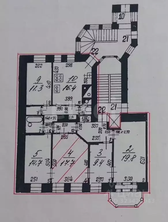 Комната Санкт-Петербург 10-я Васильевского острова линия, 27/45 (17.7 ... - Фото 1