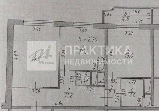 Квартира, 2 комнаты, 58.8 м - Фото 2