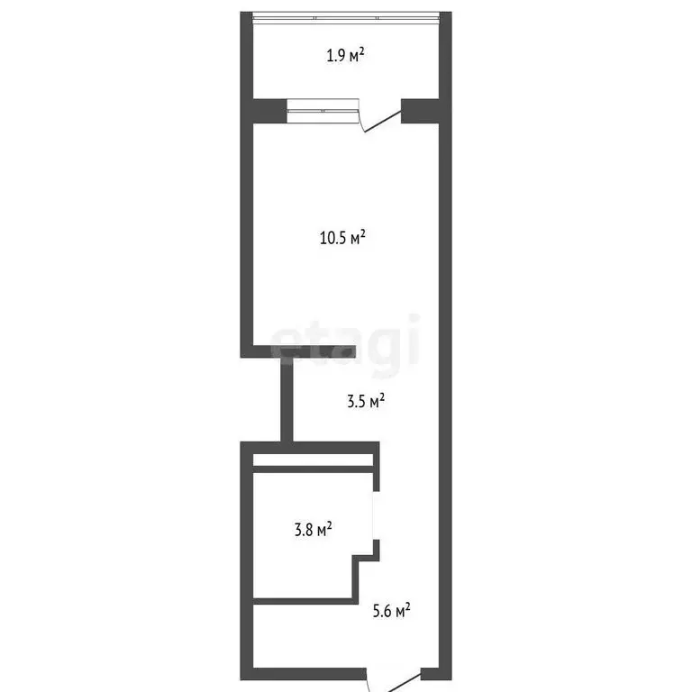 Квартира-студия: Воронеж, улица Независимости, 84 (23.4 м) - Фото 1