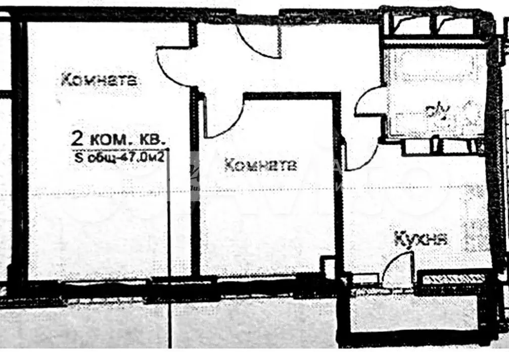 2-к. квартира, 46,4 м, 11/12 эт. - Фото 0