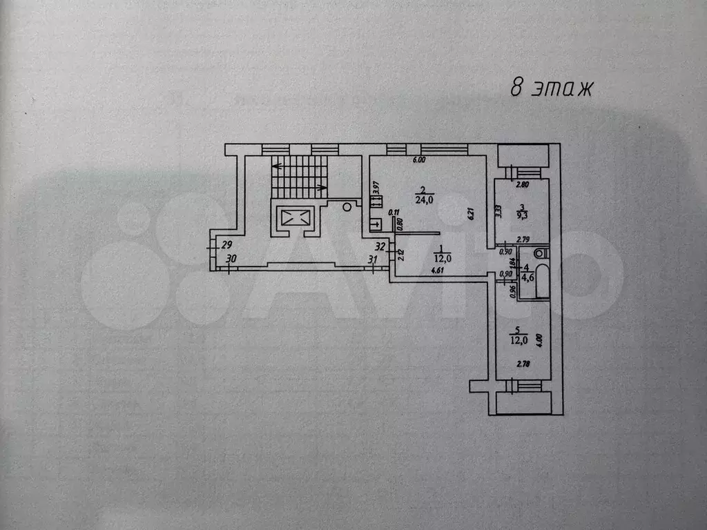 2-к. квартира, 61,9 м, 8/9 эт. - Фото 0