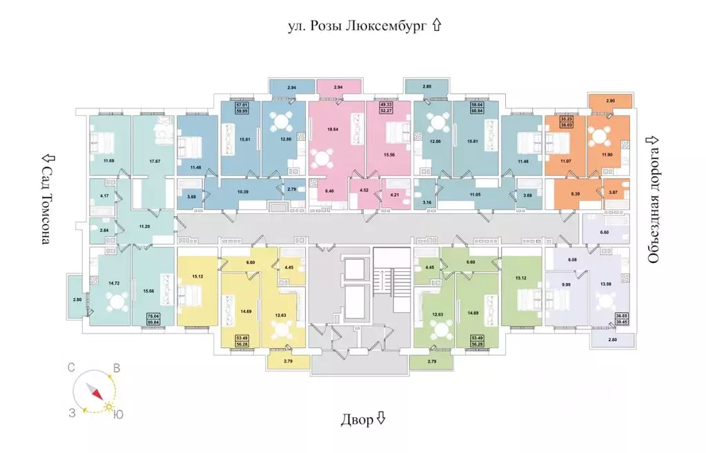 2-к кв. Иркутская область, Иркутск Ново-Ленино мкр, Огни Города жилой ... - Фото 2