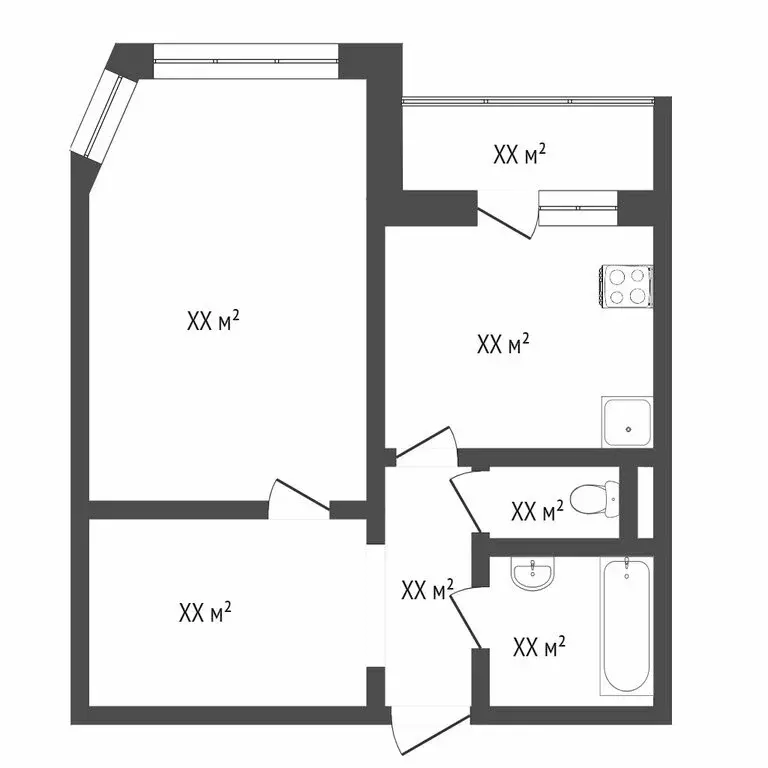 1-комнатная квартира: Тюмень, улица Пермякова, 78 (40.3 м) - Фото 1