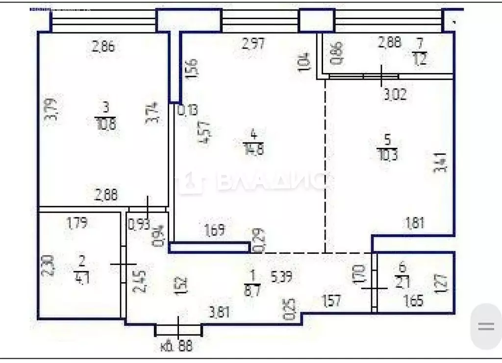 2-комнатная квартира: Уфа, улица Пархоменко, 156Ж (50.8 м) - Фото 1