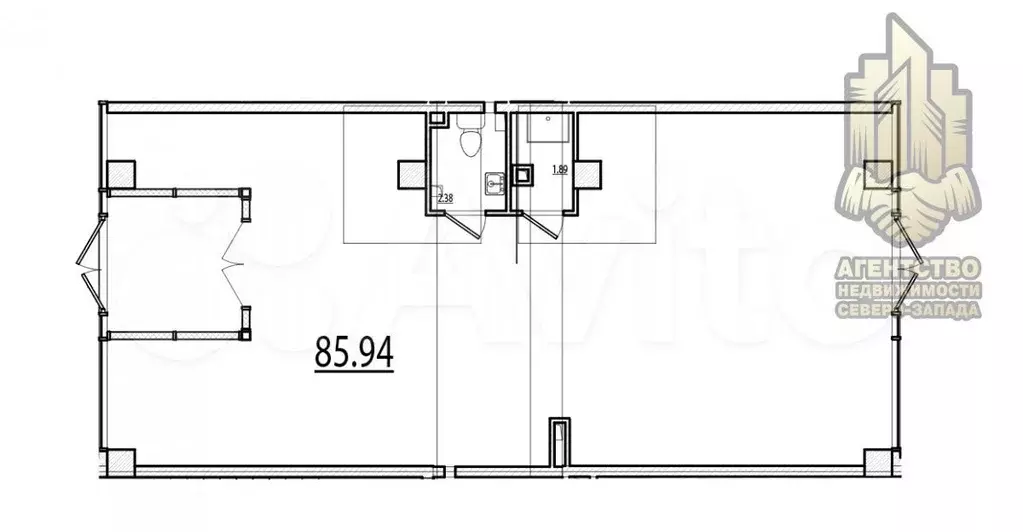 Продажа помещения в well 90.2 м2 - Фото 1