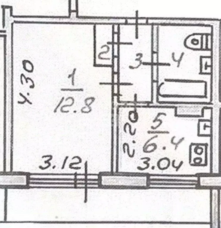 1-к кв. Томская область, Томск просп. Ленина, 210 (25.6 м) - Фото 2