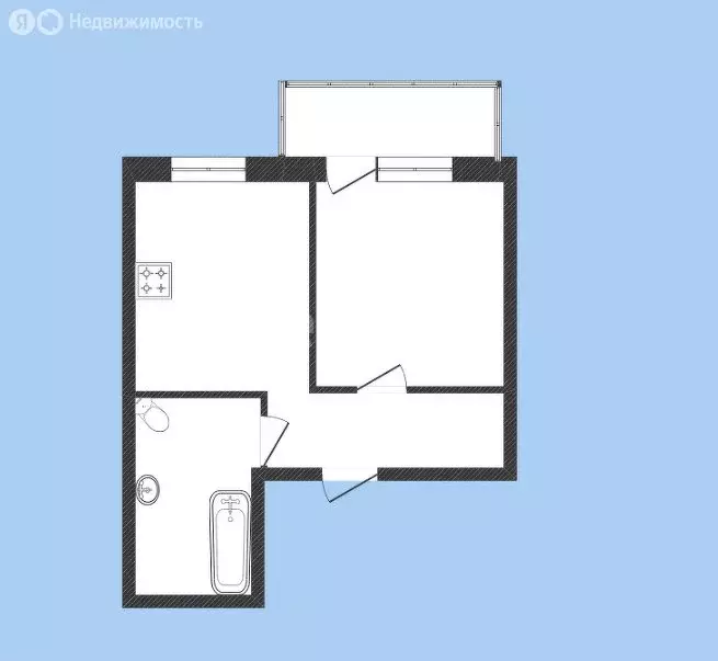1-комнатная квартира: Иркутск, улица Маршала Конева, 38 (35.1 м) - Фото 0