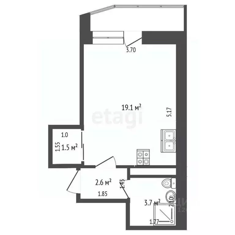 Студия Московская область, Наро-Фоминский городской округ, Селятино ... - Фото 2