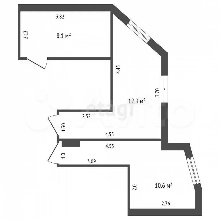 Апартаменты-студия, 23,5 м, 1/7 эт. - Фото 0